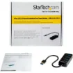 Picture of Startech.Com 4 Port Usb 3.0 Hub - Usb-A To 4x Usb 3.0 Type-A with Individual On/Off Port Switches - Superspeed 5Gbps Usb 3.1/3.2 Gen 1 - Usb Bus Powered - Portable - 25cm Attached Cable~4 Port Usb 3.0 Hub - Usb-A To 4x Usb 3.0 Type-A with Individual On/Off Port Switches - Superspeed Usb 3.2 Gen 1 (5Gbps) - Usb Bus Powered - Portable - 9.8" Attached Cable - Hb30a4aib