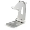 Picture of Startech.Com Phone and Tablet Stand - Foldable Universal Mobile Device Holder for Smartphones & Tablets - Adjustable Multi-Angle Ergonomic Cell Phone Stand for Desk - Portable - Silver - Usptlstnd