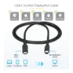 Picture of Startech.Com 6 Ft. (1.8 M) Usb-C To Mini Displayport Cable - 4K 60Hz - Black - Cdp2mdpmm6b