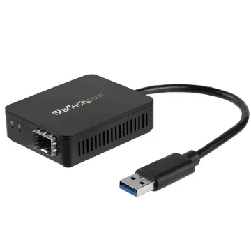 Picture of Startech.Com Usb 3.0 To Fiber Optic Converter - Compact Usb To Open Sfp Adapter - Usb To Gigabit Network Adapter - Usb 3.0 Fiber Adapter Multi Mode(Mmf)/Single Mode Fiber(Smf) Compatible - Us1ga30sfp