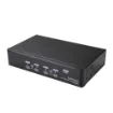 Picture of Startech.Com 4 Port Displayport Kvm Switch - 4K 60Hz - Single Display - Dual Port Uhd Dp 1.2 Usb Kvm Switch with Integrated Usb 2.0 Hub & Audio - Dell, Hp, Apple, Lenovo - Taa Compliant - Sv431dpua2