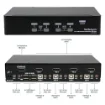 Picture of Startech.Com 4 Port Displayport Kvm Switch - 4K 60Hz - Single Display - Dual Port Uhd Dp 1.2 Usb Kvm Switch with Integrated Usb 2.0 Hub & Audio - Dell, Hp, Apple, Lenovo - Taa Compliant - Sv431dpua2