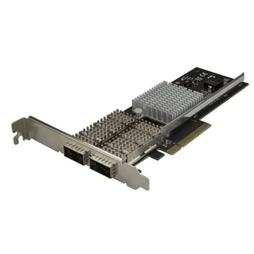 Picture of Startech.Com Dual Port 40G Qsfp+ Network Card - Intel XL710 Open Qsfp+ Converged Adapter - Pcie 40 Gigabit Ethernet Server Nic - 40GbE Fiber Optic Lan Card - Dell Poweredge Hpe Proliant - PEX40GQSFDPI