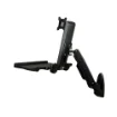 Picture of Startech.Com Wall Mount Workstation - Articulating Full Motion Standing Desk with Ergonomic Height Adjustable Monitor & Keyboard Tray Arm - Mouse & Scanner Holders - Single Vesa Display - WALLSTS1