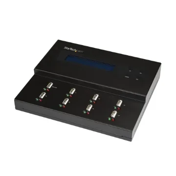 Picture of Startech.Com Standalone 1 To 7 Usb Thumb Drive Duplicator and Eraser, Multiple Usb Flash Drive Copier, System and File and Whole-Drive Copy At 1.5 Gb/Min, Single and 3-Pass Erase, Lcd Display - Taa - USBDUPE17