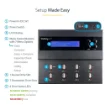 Picture of Startech.Com Standalone 1 To 7 Usb Thumb Drive Duplicator and Eraser, Multiple Usb Flash Drive Copier, System and File and Whole-Drive Copy At 1.5 Gb/Min, Single and 3-Pass Erase, Lcd Display - Taa - USBDUPE17