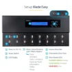 Picture of Startech.Com Standalone 1 To 15 Usb Thumb Drive Duplicator and Eraser, Multiple Usb Flash Drive Copier, System and File and Whole-Drive Copy At 1.5 Gb/Min, Single and 3-Pass Erase, Lcd Display - Taa - USBDUPE115