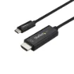 Picture of Startech.Com 10ft (3m) Usb C To Hdmi Cable - 4K 60Hz Usb Type C To Hdmi 2.0 Video Adapter Cable - Thunderbolt 3 Compatible - Laptop To Hdmi Monitor/Display - Dp 1.2 Alt Mode HBR2 - Black - Cdp2hd3mbnl