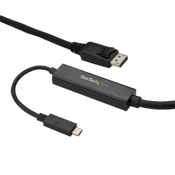 Picture of Startech.Com 9.8ft/3m Usb C To Displayport 1.2 Cable 4K 60Hz - Usb-C To Displayport Adapter Cable - HBR2 Usb Type-C Dp Alt Mode To Dp Monitor Video Cable - Works W/ Thunderbolt 3 - Black - Cdp2dpmm3mb