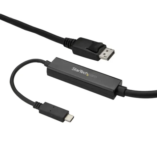 Picture of Startech.Com 9.8ft/3m Usb C To Displayport 1.2 Cable 4K 60Hz - Usb-C To Displayport Adapter Cable - HBR2 Usb Type-C Dp Alt Mode To Dp Monitor Video Cable - Works W/ Thunderbolt 3 - Black - Cdp2dpmm3mb