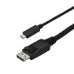 Picture of Startech.Com 9.8ft/3m Usb C To Displayport 1.2 Cable 4K 60Hz - Usb-C To Displayport Adapter Cable - HBR2 Usb Type-C Dp Alt Mode To Dp Monitor Video Cable - Works W/ Thunderbolt 3 - Black - Cdp2dpmm3mb