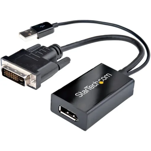Picture of Startech.Com Dvi To Displayport Adapter - Usb Power - 1920 X 1200 - Dvi To Displayport Converter - Video Adapter - Dvi-D To Dp - Dvi2dp2