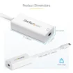 Picture of Startech.Com Usb-C To Mini Displayport Adapter - 4K 60Hz - White - Usb 3.1 Type-C To Mini Dp Adapter - Upgraded Version Is CDP2MDPEC - CDP2MDP
