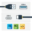 Picture of Startech.Com Usb-A To Usb-C Cable - M/M - 0.5 M - Usb 3.1 (10Gbps) - Usb31ac50cm