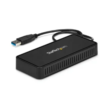 Picture of Startech.Com Usb 3.0 Mini Dock - Dual Monitor Usb-A Docking Station with Displayport 4K 60Hz Video & Gigabit Ethernet - 1ft (30cm) Cable - Portable Usb 3.1 Gen 1 Type-A Laptop Adapter - USBA2DPGB