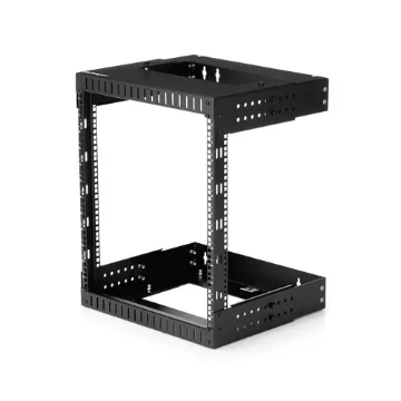 Picture of Startech.Com 12U 19" Wall Mount Network Rack - Adjustable Depth 12-20" 2 Post Open Frame Server Room Rack for Av/Data/ It Communication/Computer Equipment/Switch W/Cage Nuts & Screws - RK12WALLOA