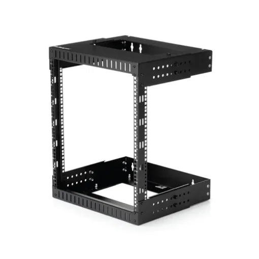 Picture of Startech.Com 12U 19" Wall Mount Network Rack - Adjustable Depth 12-20" 2 Post Open Frame Server Room Rack for Av/Data/ It Communication/Computer Equipment/Switch W/Cage Nuts & Screws - RK12WALLOA