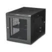 Picture of Startech.Com 4-Post 12U Wall Mount Network Cabinet with 1U Shelf, 19" Hinged Wall-Mounted Server Rack for Data / Av / Electronics / Computer Equipment, Flexible Vented Rack Enclosure - RK1232WALHM