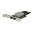 Picture of Startech.Com Dual Port 10G Pcie Network Adapter Card - Intel-X550AT 10GBASE-T & Nbase-T Pci Express Network Interface Adapter 10/5/2.5/1GbE Multi Gigabit Ethernet 5 Speed Nic Lan Card - ST10GPEXNDPI