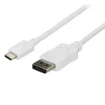 Picture of Startech.Com 6ft/1.8m Usb C To Displayport 1.2 Cable 4K 60Hz - Usb-C To Displayport Adapter Cable HBR2 - Usb Type-C Dp Alt Mode To Dp Monitor Video Cable - Works W/ Thunderbolt 3 - White - Cdp2dpmm6w