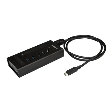 Picture of Startech.Com 7 Port Usb C Hub - Usb Type-C To 2x USB-C/5x Usb-A - Commercial Metal Usb 3.0 Hub - Superspeed Usb 3.2 Gen 1 (5Gbps) - Self Powered - Bc 1.2 Fast Charge - Mountable/Rugged - Hb30c5a2cst
