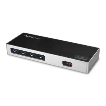 Picture of Startech.Com Usb-C & Usb-A Dock - Dual Monitor 4K 60Hz Dock Displayport + Hdmi - Hybrid Usb 3.0 Docking Station for Usb-C or Usb-A Laptops - 6x Usb Type-A, Gbe - Usb 3.1 Gen 1 - Mac/Windows - Dk30a2dh