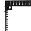 Picture of Startech.Com 15U 19" Wall Mount Network Rack - 12" Deep 2 Post Open Frame Server Room Rack for Data/Av/It/Computer Equipment/Patch Panel with Cage Nuts & Screws 200lb Capacity, Black - RK15WALLO