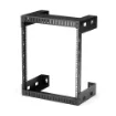 Picture of Startech.Com 12U 19" Wall Mount Network Rack - 12" Deep 2 Post Open Frame Server Room Rack for Data/Av/It/Computer Equipment/Patch Panel with Cage Nuts & Screws 200lb Capacity, Black (RK12WALLO) - RK12WALLO