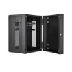 Picture of Startech.Com 4-Post 15U Wall Mount Network Cabinet with 1U Shelf, 19" Hinged Wall-Mounted Server Rack for Data / Av / Electronics / Computer Equipment, Flexible Vented Rack Enclosure - RK1520WALHM