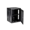 Picture of Startech.Com 4-Post 15U Wall Mount Network Cabinet with 1U Shelf, 19" Hinged Wall-Mounted Server Rack for Data / Av / Electronics / Computer Equipment, Flexible Vented Rack Enclosure - RK1520WALHM