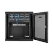 Picture of Startech.Com 4-Post 12U Wall Mount Network Cabinet with 1U Shelf, 19" Hinged Wall-Mounted Server Rack for Data / Av / Electronics / Computer Equipment, Flexible Vented Rack Enclosure - RK12WALHM