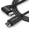 Picture of Startech.Com Right-Angle Usb-C Cable - M/M - 1 M (3 Ft.) - Usb 2.0 - Usb2cc1mr