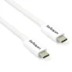 Picture of Startech.Com Thunderbolt 3 Cable - 20Gbps - 2m - White - Thunderbolt, Usb, and Displayport Compatible - Tblt3mm2mw