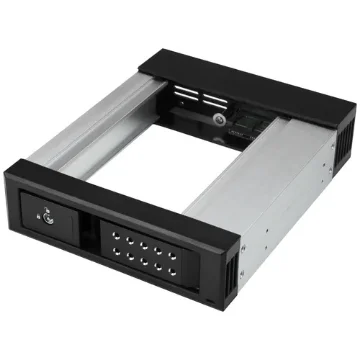 Picture of Startech.Com 5.25 To 3.5 Hard Drive Hot Swap Bay - for 3.5" Sata/Sas Drives - Trayless - Aluminum - HSB1SATSASBA