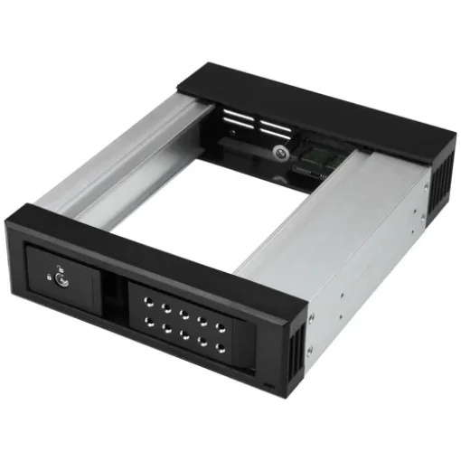 Picture of Startech.Com 5.25 To 3.5 Hard Drive Hot Swap Bay - for 3.5" Sata/Sas Drives - Trayless - Aluminum - HSB1SATSASBA