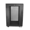 Picture of Startech.Com 4-Post 24U Server Rack Cabinet, Lockable 19" Data Rack Cabinet for Computer / Av / It Equipment, Office / Home Network Rack with Casters & Adjustable Mounting Rails - RK2433BKM