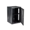Picture of Startech.Com 4-Post 18U Wall Mount Network Cabinet with 1U Shelf, 19" Hinged Wall-Mounted Server Rack for Data / Av / Electronics / Computer Equipment, Flexible Vented Rack Enclosure - RK1820WALHM