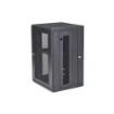 Picture of Startech.Com 4-Post 18U Wall Mount Network Cabinet with 1U Shelf, 19" Hinged Wall-Mounted Server Rack for Data / Av / Electronics / Computer Equipment, Flexible Vented Rack Enclosure - RK1820WALHM