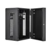 Picture of Startech.Com 4-Post 18U Wall Mount Network Cabinet with 1U Shelf, 19" Hinged Wall-Mounted Server Rack for Data / Av / Electronics / Computer Equipment, Flexible Vented Rack Enclosure - RK1820WALHM