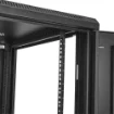 Picture of Startech.Com 4-Post 18U Server Rack Cabinet, Lockable 19" Data Rack Cabinet for Computer / Av / It Equipment, Office / Home Network Rack with Casters & Adjustable Mounting Rails - RK1833BKM
