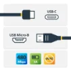 Picture of Startech.Com Usb-C To Micro-B Cable - M/M - 0.5 M - Usb 2.0 - Usb2cub50cm