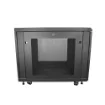 Picture of Startech.Com 4-Post 12U Server Rack Cabinet, Lockable 19" Data Rack Cabinet for Computer / Av / It Equipment, Office / Home Network Rack with Casters & Adjustable Mounting Rails - RK1233BKM