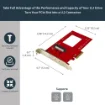 Picture of Startech.Com U.2 To Pcie Adapter for 2.5" U.2 Nvme Ssd - Sff-8639 - x4 Pci Express 4.0 - Pex4sff8639