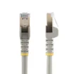 Picture of Startech.Com 0.50m CAT6a Ethernet Cable - 10 Gigabit Shielded Snagless RJ45 100W Poe Patch Cord - 10GbE Stp Network Cable W/Strain Relief - Grey Fluke Tested/Wiring Is Ul Certified/Tia - 6Aspat50cmgr