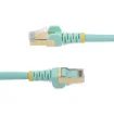 Picture of Startech.Com 3m CAT6a Ethernet Cable - 10 Gigabit Shielded Snagless RJ45 100W Poe Patch Cord - 10GbE Stp Network Cable W/Strain Relief - Aqua Fluke Tested/Wiring Is Ul Certified/Tia - 6Aspat3maq