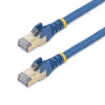 Picture of Startech.Com 2m CAT6a Ethernet Cable - 10 Gigabit Shielded Snagless RJ45 100W Poe Patch Cord - 10GbE Stp Network Cable W/Strain Relief - Blue Fluke Tested/Wiring Is Ul Certified/Tia - 6Aspat2mbl