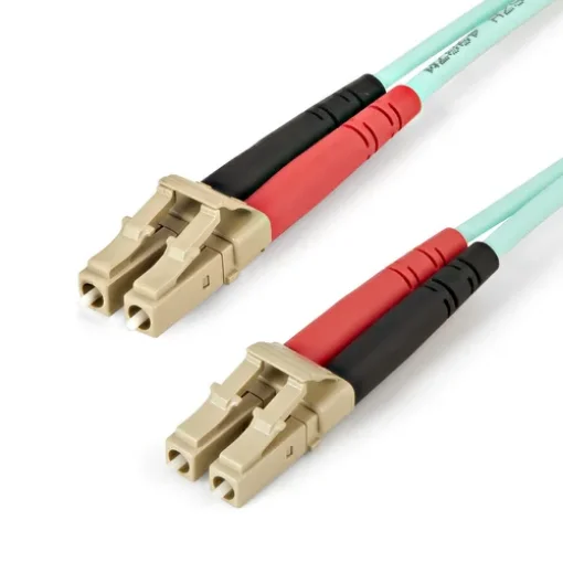 Picture of Startech.Com 5m (16.4ft) Lc/Upc To Lc/Upc OM4 Multimode Fiber Optic Cable, 50/125Μm Lommf/Vcsel Zipcord Fiber, 100G, Low Insertion Loss - Lszh Fiber Jumper Cord - 450FBLCLC5