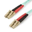 Picture of Startech.Com 2m (6ft) Lc/Upc To Lc/Upc OM4 Multimode Fiber Optic Cable, 50/125Μm Lommf/Vcsel Zipcord Fiber, 100G, Low Insertion Loss - Lszh Fiber Jumper Cord - 450FBLCLC2