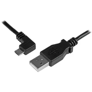 Picture of Startech.Com Micro-Usb Charge-And-Sync Cable M/M - Left-Angle Micro-Usb - 24 Awg - 0.5 M - USBAUB50CMLA
