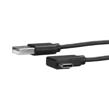 Picture of Startech.Com Usb-A To Usb-C Cable - Right-Angle - M/M - 1 M (3 Ft.) - Usb 2.0 - Usb2ac1mr